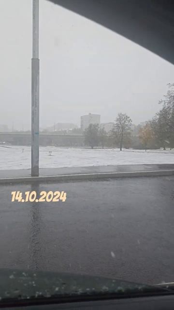 Первый снег (Москва) 🏂 #снег #москва #погода смотреть онлайн