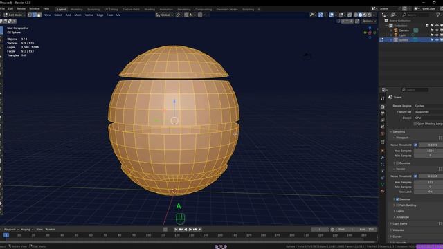 Как разрезать объект & Edge Split & Blender 3D смотреть онлайн