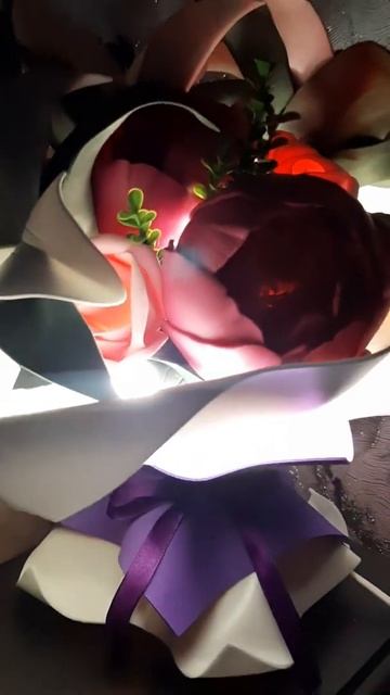 Видео обзор/букет светильник из изолона,фоамирана