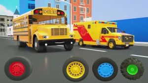 Детские мультики, мультфильмы для малышей, учим английский, мультики про машинки, мультики с песнями