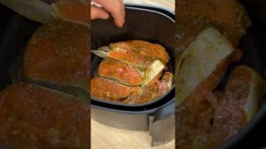 #Рецепт: стейков из красной рыбы в аэрогриле #food