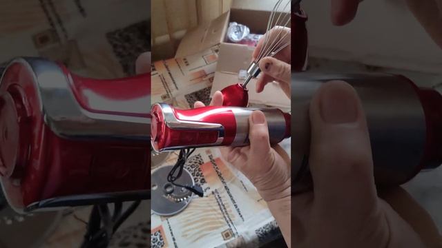 Блендер з насадками 7в1 1500Вт Zepline ZP-798 Червоний смотреть онлайн