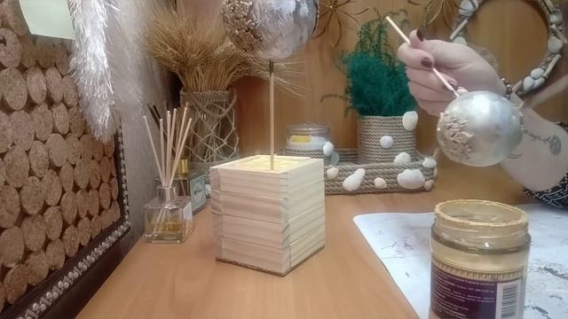 МК шаров на елку. DIY balls on Christmas tree смотреть онлайн