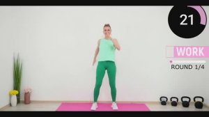 35 минутная танцевальная кардио тренировка для похудения. Без прыжков