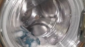 Стирка фартука - Hotpoint-Ariston - Режим: Синтетика - Процесс с