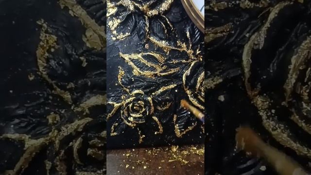 Настенные часы, теперь в золоте и черном🫣#барельеф#ин смотреть онлайн