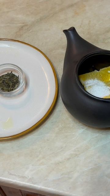 Смачний та корисний зелений чай🫖 з імберем🫚 апельси