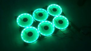 Вентиляторы кулеры RGB 120мм зеленые для корпуса