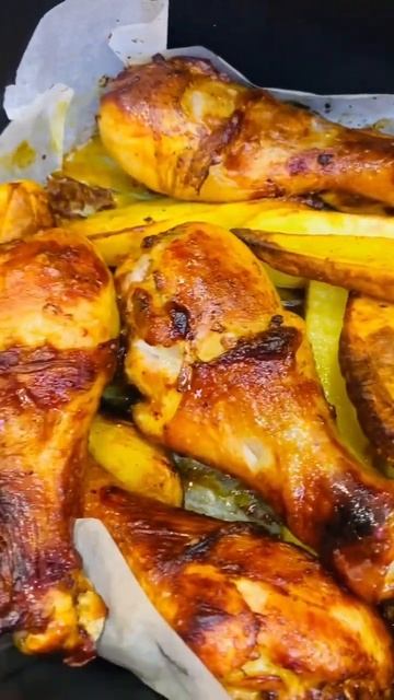Куриные ножики с картошкой в аэрогриле#shotrs #food #music #recipe смотреть онлайн