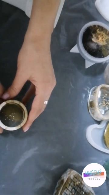 Будущая свеча, стаканчик из эпоксидной смолы. подсвеч? смотреть онлайн