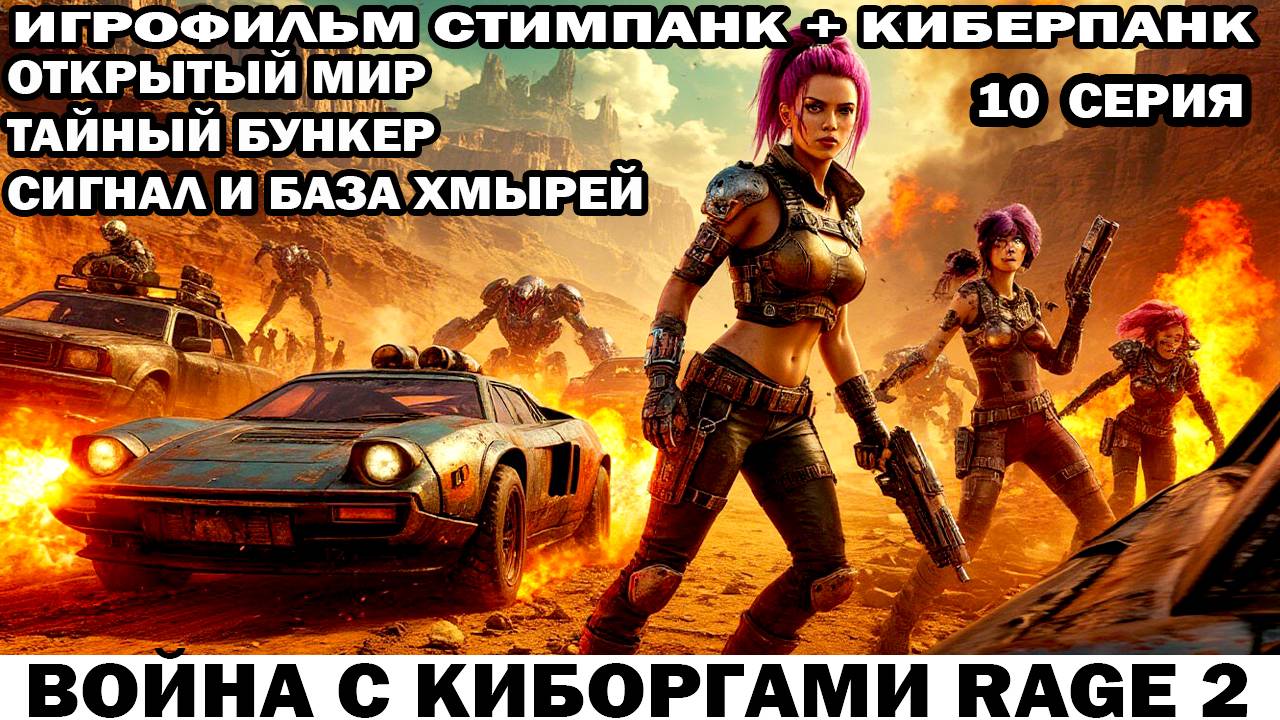 Война с киборгами Rage2 в стиле стимпанк киберпанк фоллаут Секретный бункер и базы хмырей 10 серия смотреть онлайн