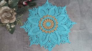 Салфетка крючком ✨ Попетельный мастер - класс ✨