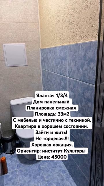 Ялангач 1/3/4Дом панельный Планировка смежная Площадь:33 смотреть онлайн
