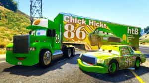 Тачки Мак Грузовик Хаулер в беде с поездом Томас Чико Хикс 86 Мультики для детей