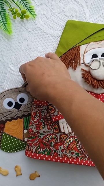 Грелка на чайник "Домовой" и прихватка "Кот" Заказ 👍 #han смотреть онлайн