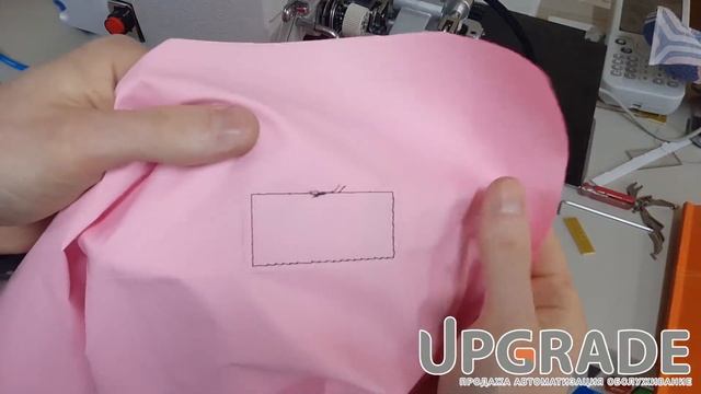 Настрачивание этикетки на швейной машине Juita JT- 1510G с п? смотреть онлайн