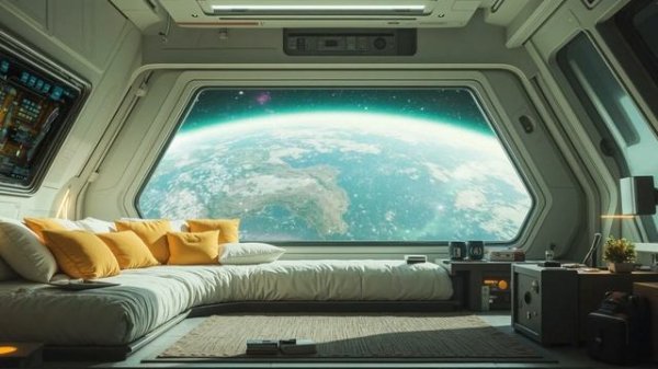 COSMIC LOUNGE Sci-Fi Ambience Soothing Space Station Ambient Music for Deep Relaxation & Sleep