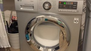 Стирка тряпок в большом количестве пены на LG: Быстро 30