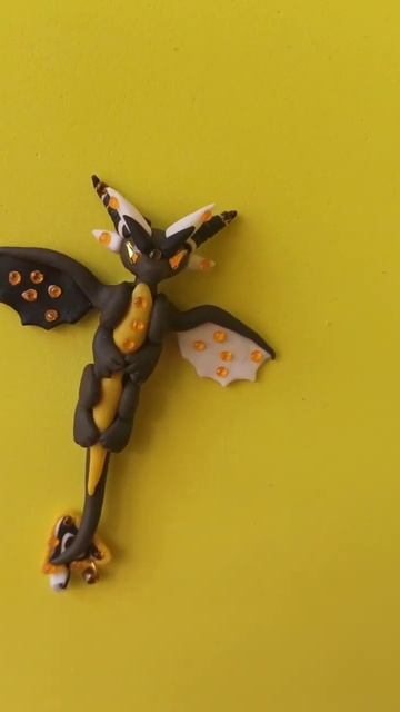 Магнит на холодильник из полимерной глины "Дракончик" смотреть онлайн