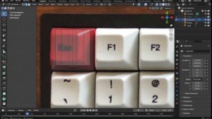 Создаем клавиатуру в Blender 3d тутор