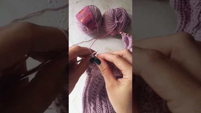 Ажурный узор спицами