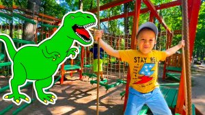 Брозаврики играют и весело проводят время в веревочном городке Детский влог Видео для детей