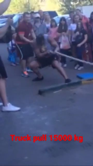 Strong man competition / тяга автомобиля 15 тонн смотреть онлайн