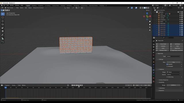 Как разрушить стену в блендер. Физика твердых тел в бл? смотреть онлайн