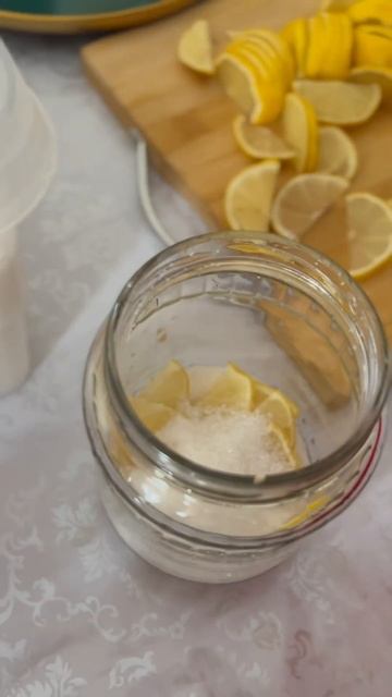 Лимон с сахаром в банке для чая # заготовка лимона# смотреть онлайн