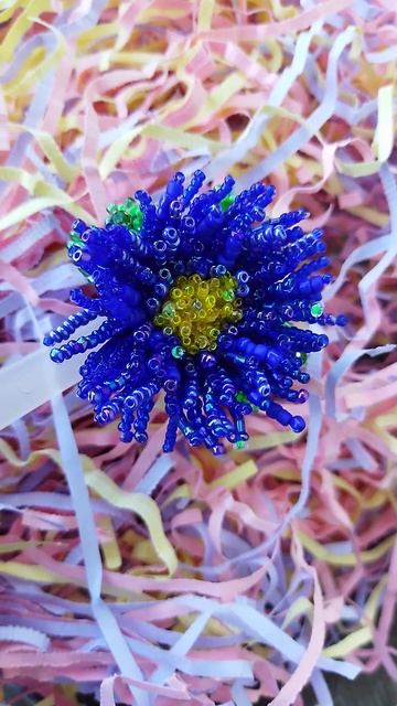 Брошь ручной работы "Астра" смотреть онлайн