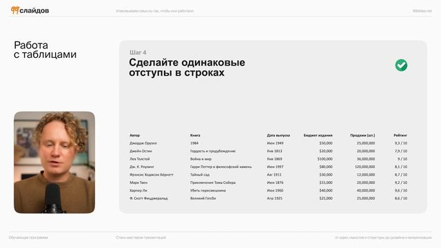 Как сделать стильные таблицы за 10 шагов. Секреты дизайна для новичков и профи. смотреть онлайн
