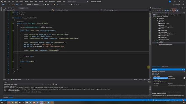 [Курс «Renga API»] Создание плагина на C#. Часть 2. Написание кода смотреть онлайн