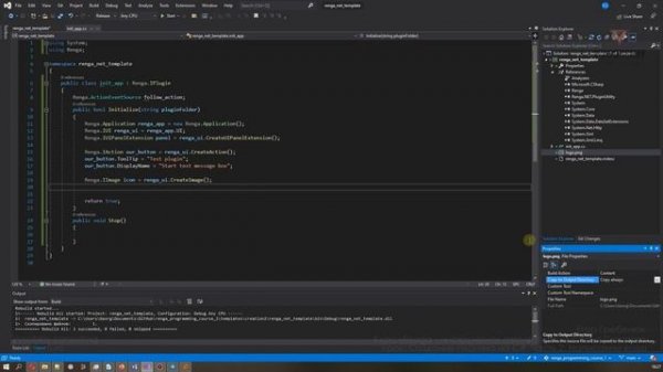 [Курс «Renga API»] Создание плагина на C#. Часть 2. Написание кода