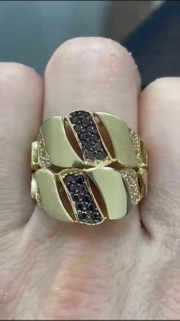 Итальянская золотой Кольцо 585 пробы с Цирконями, вес 5, смотреть онлайн