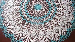 БОЛЬШАЯ САЛФЕТКА КРЮЧКОМ "ВДОХНОВЕНИЕ". Часть 1