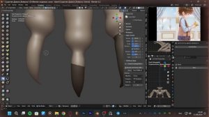 Делаем дракона_виверна В Blender 4 0! Часть 4-9