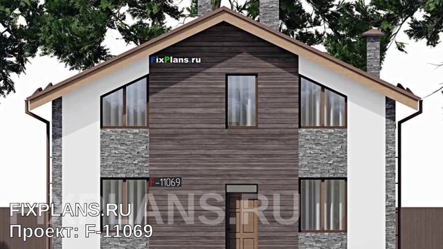 Проект двухэтажного дома F-11069