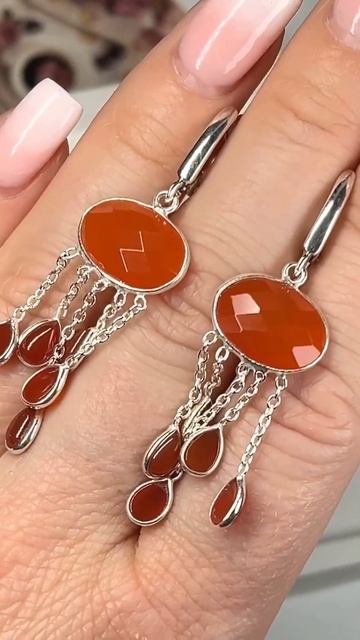 WhatsApp +79038171153 💎Серьги сердолик Вес одной серьги 3 г Дли? смотреть онлайн