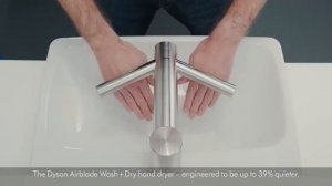 Сушилка для рук Dyson Airblade Wash+Dry hand dryer  Использование