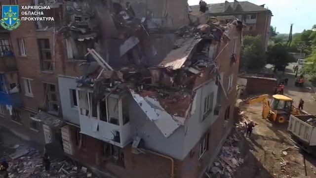 Последствия ночной бомбардировки Харькова с воздуха. смотреть онлайн