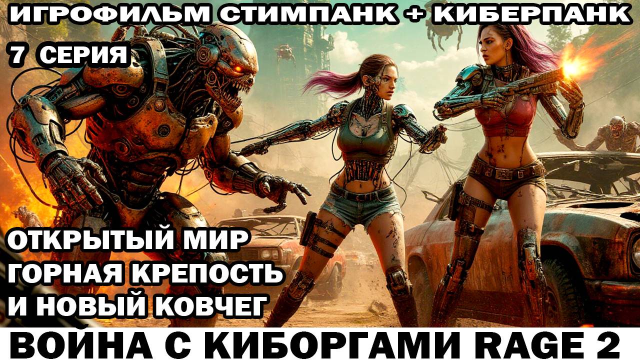 Горная крепость и ковчег Война с киборгами Rage2 в стиле стимпанк киберпанк фоллаут 7 серия #кибер смотреть онлайн