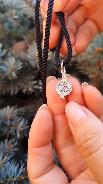 кулон гранат из серебра