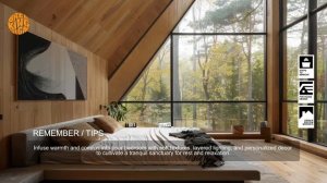 Architectural Sleek_ Modern Cabin with Minimalist Frame _ Scandinavian Interior Loft