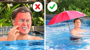 🏖️Летние лайфхаки для пул-пати 🎉 Полезные идеи для отдыха