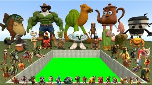 ВСЯ СЕМЬЯ ИТАЛЬЯНСКИХ МЕМОВ TUNG TUNG SAHUR BRAINROT ПАДАЕТ В ТОКСИЧНУЮ ЯМУ