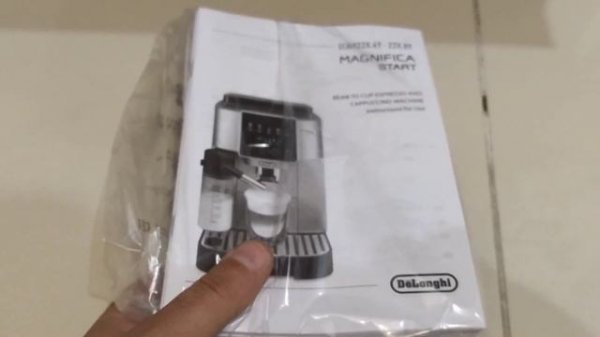Распаковка — Кофемашина DeLonghi Magnifica Start