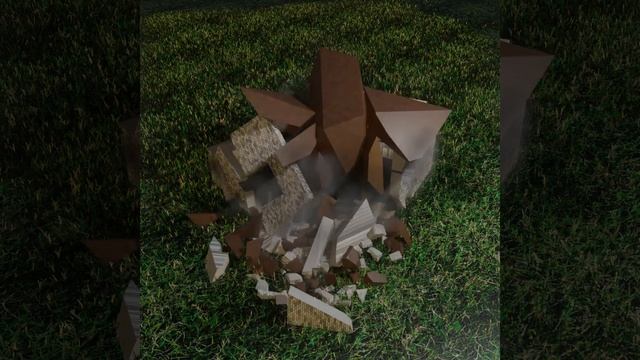 Простая анимация, разрушение в Blender 3D, симуляция физик? смотреть онлайн