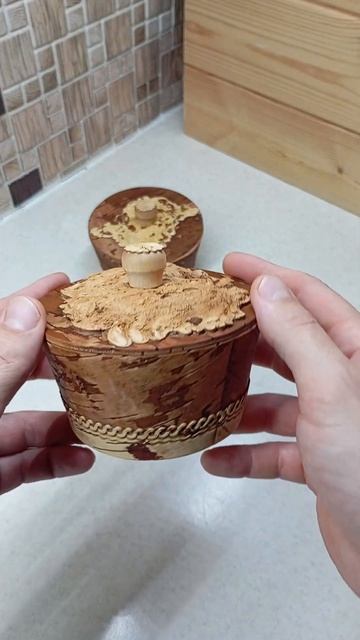 сахарница из бересты #wood #diy #береста #экопосуда #творче смотреть онлайн