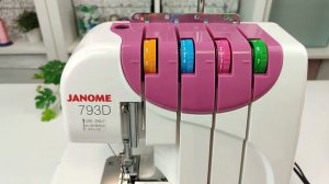 Janome 793D . 3-ниточный роликовый шов