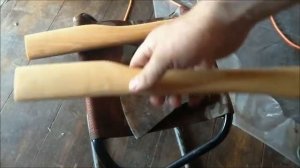 Топор СССР (топорище,пропитка,сушка, результат)